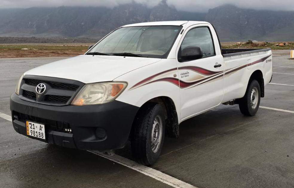 تۆیۆتا هایلوکس 2008 
سیستەمی غازی دەرەجە یەکی لەسەرە 
سەنەوی تا ٢٠٣٠ تازەیە 
بێکێشەیە و بێ مەسرەفە 

سعر لە کۆمێنت داوابکە ڕاستەخۆ بۆت دیت 📩 

گیرومەکینە بەشەرت زۆربەجوانی پاکی ماوە هیچ خەلەلیکی تیدا نییە 
شوێن پیرەمەگروون

ژمارەی خاوەنی 
***********
واتسئەپ و ڤایبەر
