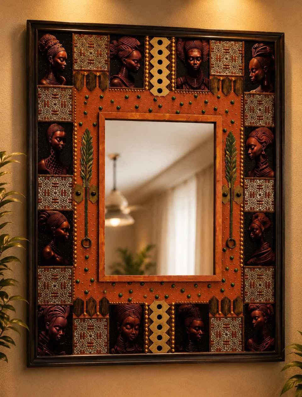 مرآة حائط أفريقية فاخرة – 90 × 70 سم
مرآة ديكورية مميزة بتصميم مستوحى من الفن الأفريقي القبلي، مزينة بوجوه أفريقية  وتطعيمات موزاييك هندسية وتفاصيل معدنية زخرفية دقيقة. تجمع بين الطابع الفني والأصالة لتكون قطعة لافتة تضيف دفئًا وشخصية مميزة لأي مساحة.
المقاس: 90 × 70 سم.
تتميز بتفاصيل يدوية للبيع بسعر لا يقارن للتواصل موبيل وواتساب ٠١٠٢٣٣٤٢٢٣٣ القاهرة, مصر


**إذا كنت صاحب هذا الإعلان وتريد حذفه لأي سبب، رجاءا أرسل رسالة إلى الدعم الفني**