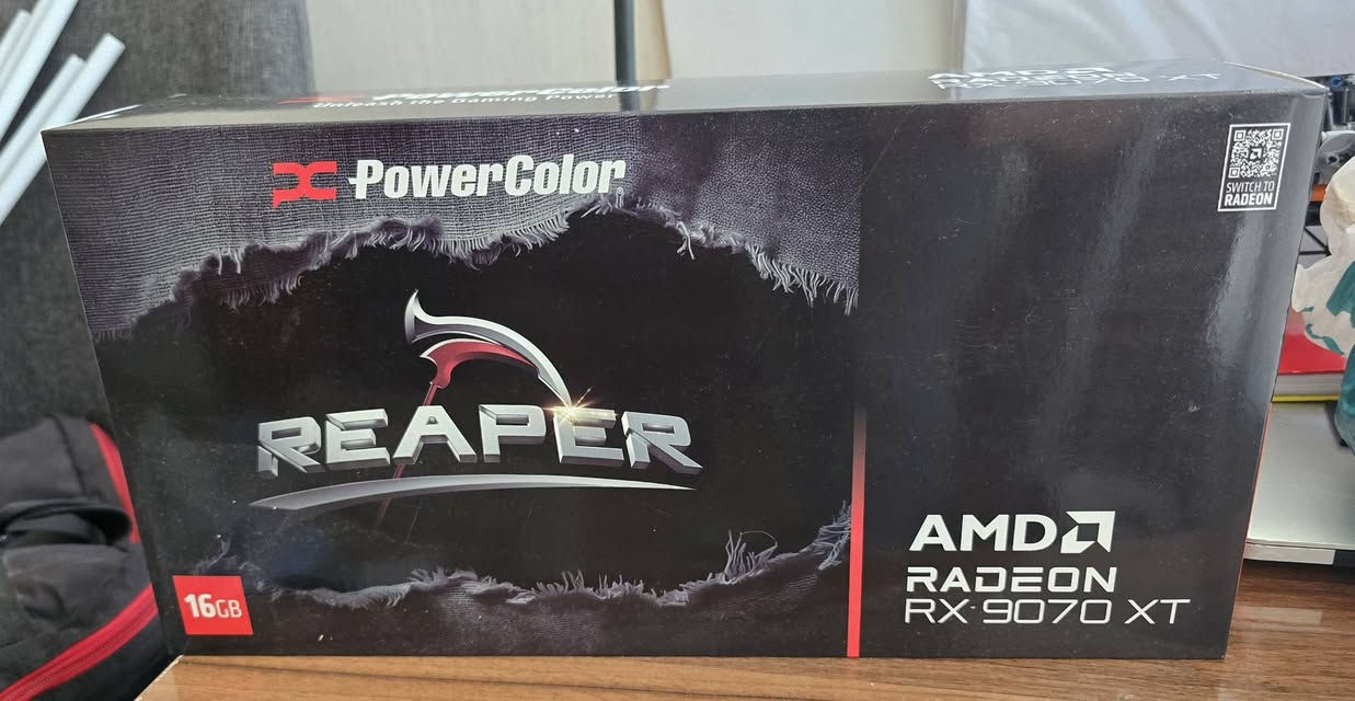 السلام عليكم
كروت جديدات للبيع

XPowercolor Reaper RX 9070XT 16GB
1,050,000 د.ع.

XPowercolor Reaper RX 9070 16GB
950,000 د.ع.

 الأسعار مابيهن مجال ابد

مكاني اربيل توصيل موجود

ادمن وافق 🌹


**إذا كنت صاحب هذا الإعلان وتريد حذفه لأي سبب، رجاءا أرسل رسالة إلى الدعم الفني**