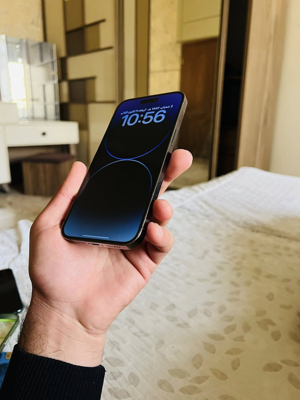 ايفون 14 برو ماكس دبل شريحه
ذاكرة 256
البطارية 80
النموذج M دبل خط
مكسور فقط ظهر فقطط الباقي مكفول ضمان اسبوع

السعر ٦٩٠ الف فقط قفل 
المكان زيونه
رقمي ***********
