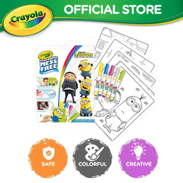 مجموعة تلوين كرايولا كولور وندر الخالية من الفوضى - مينيونز 2 (18 صفحة تلوين + 5 أقلام تلوين)

متوفر ✅
السعر 5 الف


**إذا كنت صاحب هذا الإعلان وتريد حذفه لأي سبب، رجاءا أرسل رسالة إلى الدعم الفني**