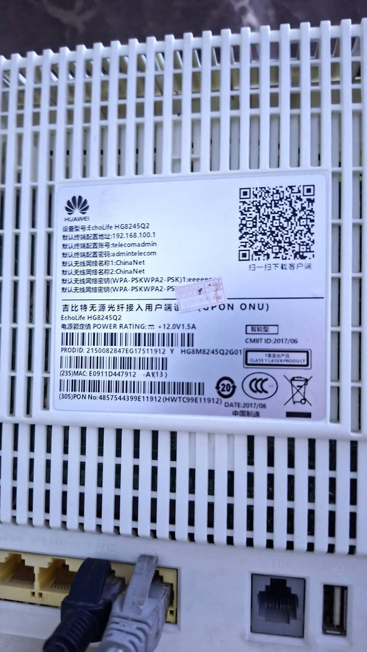 السلام عليكم راوترات بحالة ممتازة جدا هواوي متوافق مع المشروع الوطني HG8245Q2
راوتر تبلنك C86

راوتر ابو القاعدة متوافق مع المشروع الوطني HG8145C 
 للبيع جميعا وعلى الفحص بسعر ٦٠ الف مكاني بغداد لا يوجد توصيل


**إذا كنت صاحب هذا الإعلان وتريد حذفه لأي سبب، رجاءا أرسل رسالة إلى الدعم الفني**