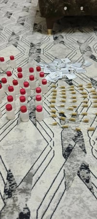 تراب قبر الامام الحسين ع والرمل الجديد مع ماء  من ضريح الامام ابا الفض...