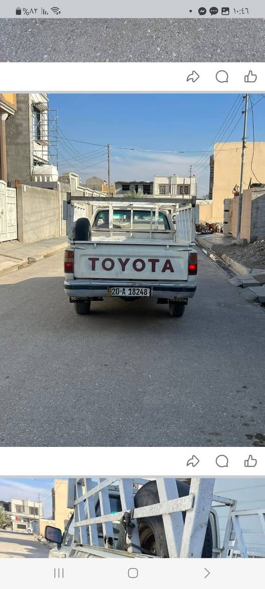 بيكم تويوتا 89 محرك تو واي رقم ديالى الدولي باسمي ما بيه اي نقص تخم تاير جديد باتري جديد كابريتر جديدة خمسة كير جاهزة من كلشي مكانه ديالى المقدادية 
سعره 45 وبيه مجال 
للاتصال/
077-118-51947
