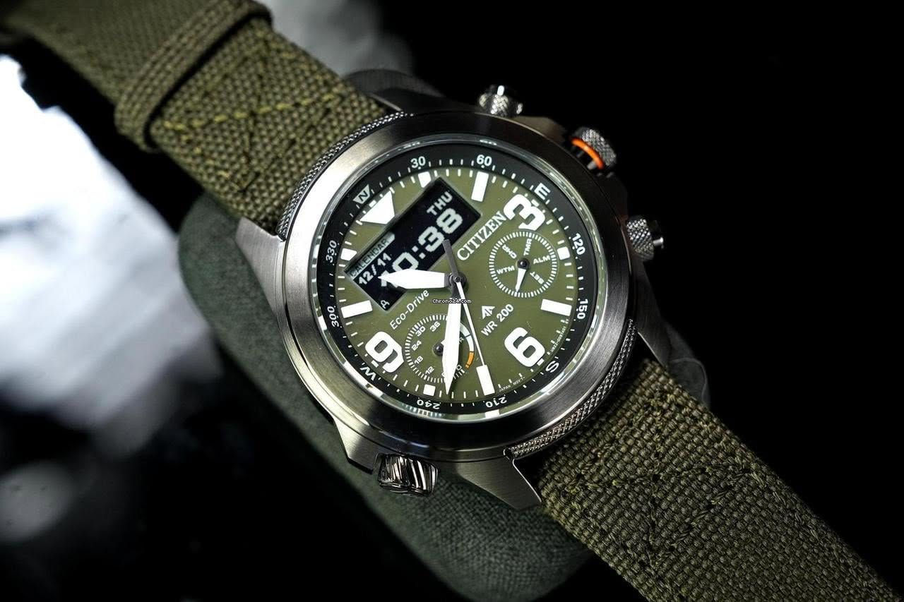 Citizen 

PROMASTER LAND

Series Solar Powered Eco-Drive

متوفر وكالة ضمان سنة 

قطر 43

سولر 

وضع توفير الطاقة 3 سنوات 

زجاج مقاوم للخدوش والصدمات 

مقاوم للماء 200 متر 

كرونوغراف 

تقويم دائم 

بوصلة 

توقيت عالمي 

توجد خدمة توصيل 

***********
