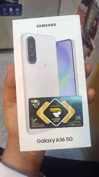 مبايل A36. 5G. ذاكرة 256 لوك جديد مامفتوح من الكارتون  بعدة داخل اضمان...