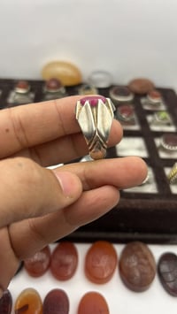 خاتم • ياقوت افريقي • صياغة سجادي