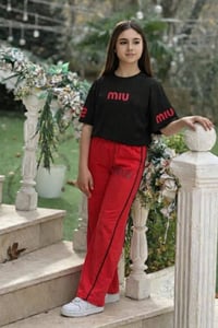 سوت بناتي • قطن ليكرا • مقاس ٤-١٢ سنة