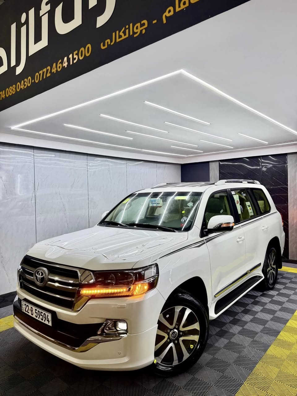 ‎تويتا لاند كروز _ موديل _2019 _  GXR.V6
‎موصفات.فوول جيهان اصلى 🦅🔥
‎محرك.(v6) 
‎بسم الله الرحمان الرحيم

‎ملاحظه رجائن سياره (بدون مراوس)🖐🏼

‎تويتا لاند كروز موديل (2019)  
‎🔶سياره مواصفات GXR. V6 .
‎🔶سياره (v6) سلندر
‎🔶سياره كفاله عامه دعاميه لي دعاميه 
‎بدون صبغ +بدون شخت + بدون حالوب 
‎بدون رمل  _ بدون حصوه+حتا دعاميات 
 
‎🔶سياره ماشيه (45) الف كيلو فقط حقيقي
‎🔶٤ اطارات و ويل جديد حلو بدوناي نقص 
‎🔶سياره مواصفات (GXR ) ماشاالله حالو 

‎🔶محرك + گير كل بشرت مامفتوح 
‎بدون صوت + بدون دخان 
كل خراز بلادى موجود
‎🔶( مواصفات) 
‎( صلايت + سلاجه  
‎كوشنات كهرباي ٣ دگم _ حاساس خلفي و امامي_ بصمه + كاميرا بلايت + ٨ ارباگ +  + لايتات زينون+ +داغل بيجى+دابل اكسل + سندوق شفط بلادى+ ٣ شاشات بلادى+ شحن موبايل)

‎🔶تحويل بشرت مباشر حول كل جديد

‎🔶مكان سياره سليمانيه 
🔶 ***********
‎🔶سعر (533)ورقه
