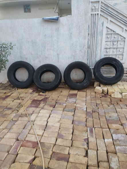 تخم تايرات صيني درجه اولى استعمال اسبوع فقط حجم 265,70,17 موديل 25للبيع السعر قيم من يمك بل يرضي الله للاستفسار ***********
