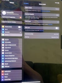 M4 wifi ايباد. برو ١٣ البطارية ١٠٠٪؜  ٢٣ دورة شحن  ٢٥٦ كيكا بايت  كارت...