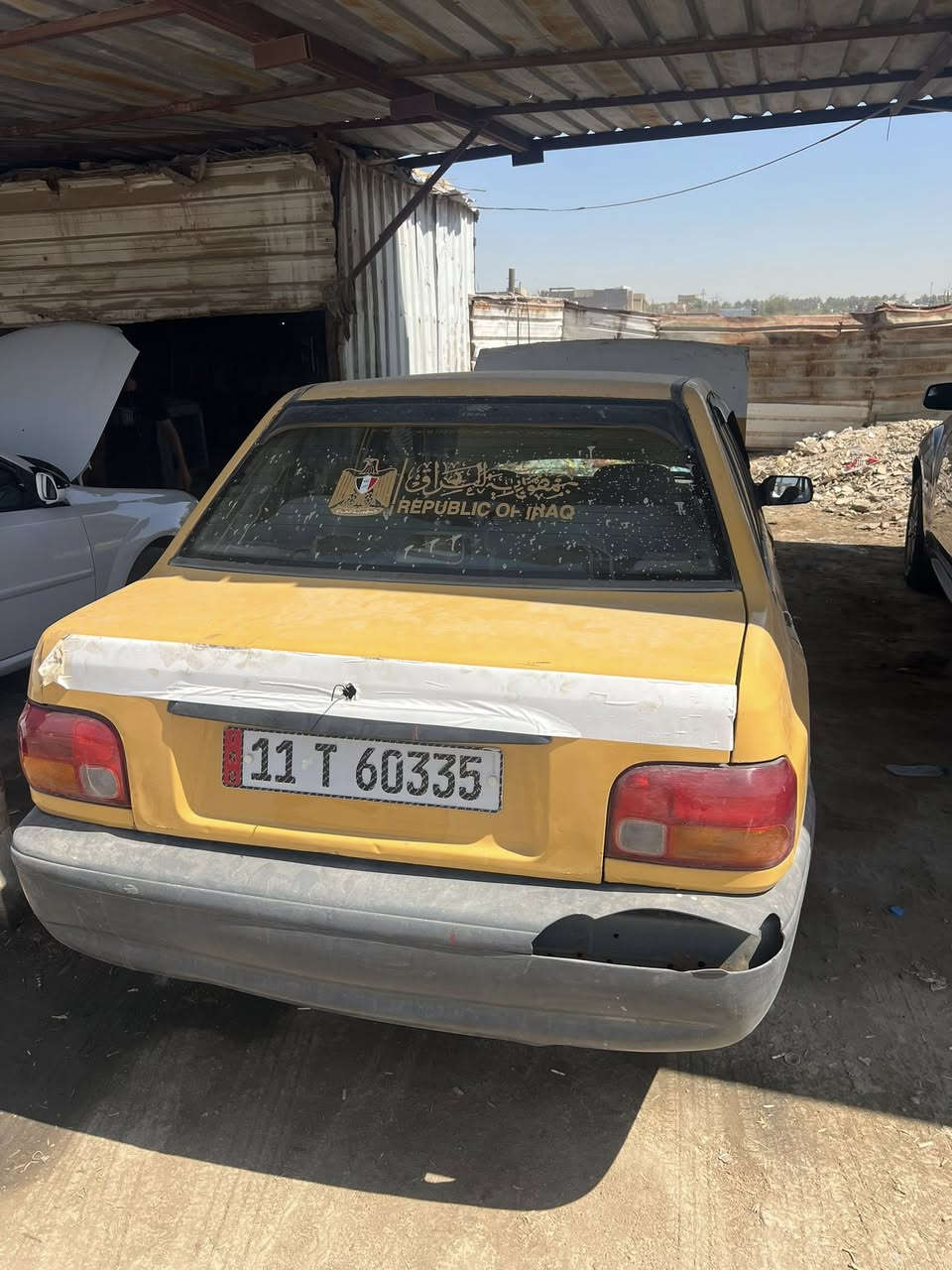 سايبا ١١ بغداد نكليزي تحويل مباشر
مكينه مجفته قبل كم يوم
كير مكينه حداديه تخم تاير جاهزه مصفره 
نقصها جاملغ  جهة السايق 
شواصي معمره وعكس السايق بي فطر 
كشرها كلش نضيف 
الهزه ما ساقطه
السعر ١٦ 
مكاني حله 
***********
