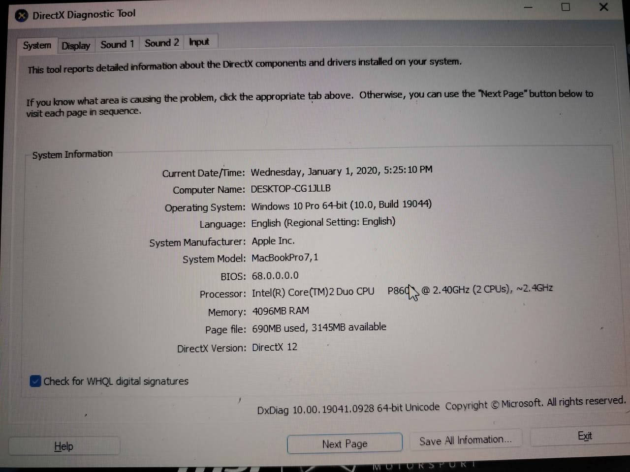 لابتوب MacBook Pro 7

معالج انتل core 2Duo p8600 بسرعة 2.4 GHz 
رام 4gb
هارد HDD 300 Gb
كرت شاشة داخلي 2Gb
نطام وندوز 10 
بي منفذين USB واحد Mini USB ومنفذ لان لشبكة الانترنت 
ويجي ويا الشاحن الاصلي 

اللابتوب قطعة كلش نظيفة ومحافظ عليها 
تفيد بالطباعة واستخدام برامج الاوفيس والتصفح والدراسة
السعر 150 الف موصل, نينوى


**إذا كنت صاحب هذا الإعلان وتريد حذفه لأي سبب، رجاءا أرسل رسالة إلى الدعم الفني**