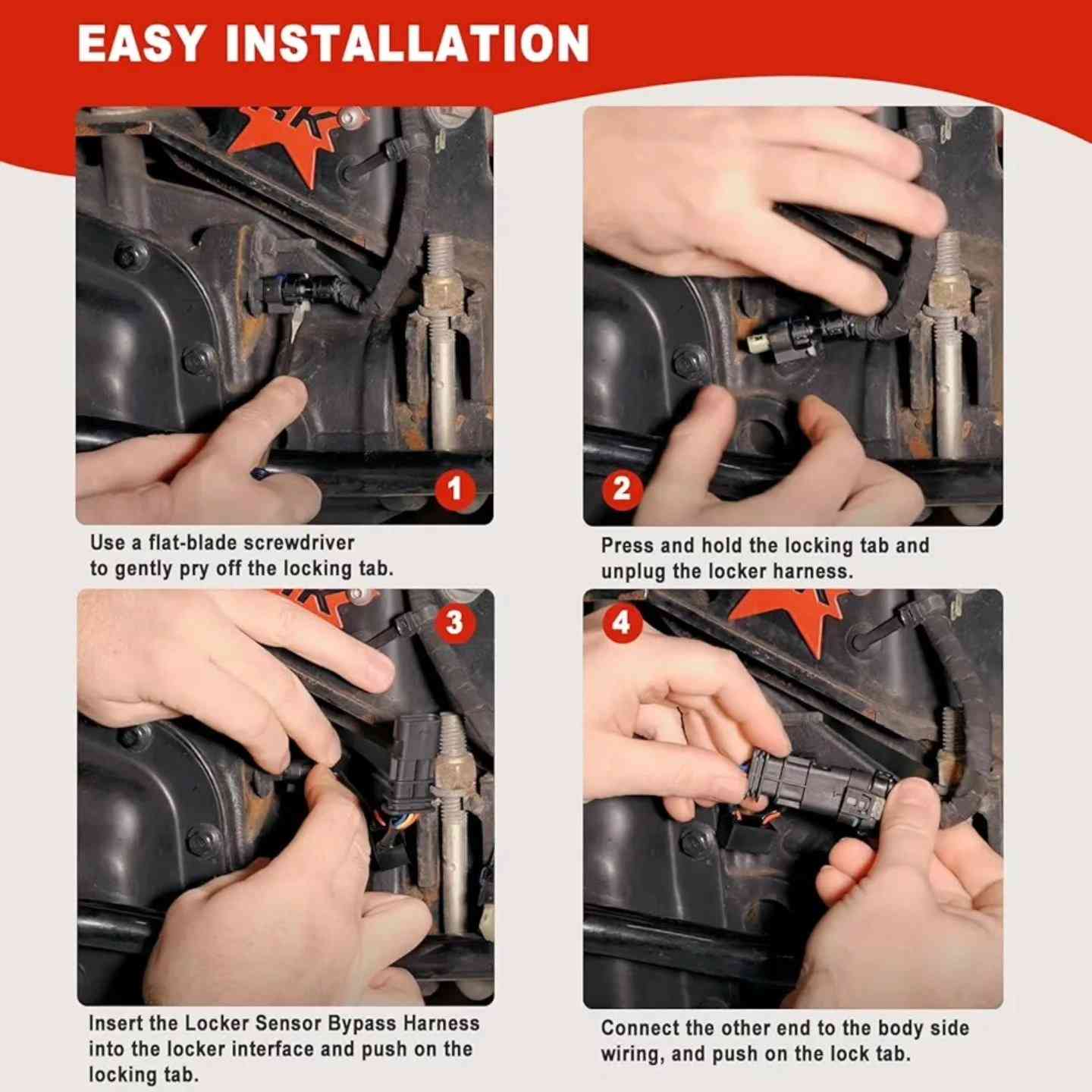 🔥 Locker Sensor Bypass Harness للجيب رانگلر والگلادييتر 
عربي / كردي 
تعاني من مشاكل بحساس الدفرنس أو يطلع عندك خطأ باللوكَر؟
هاي القطعة تحل المشكلة وتخلي اللوكَر يشتغل طبيعي بدون أخطاء 👌
✅ تلغي حساس اللوكَر بدون ما يطلع تحذير
✅ تشغّل الدفرنس لوك بشكل طبيعي
✅ تركيب سهل Plug & Play
✅ بدون برمجة وبدون ضرر على كمبيوتر السيارة
✅ مقاومة للماء وأصليّة بالفيش
🚗 مناسب لـ:
Jeep Wrangler JL
Jeep Gladiator JT
📍 A-Z CAR
بغداد – الكاظمية – شارع النواب
📞 ***********
🚚 توصيل لجميع المحافظات

Locker Sensor Bypass Harness بۆ Jeep
ئەگەر کێشەی سنسۆری لوکەر هەیە یان هەڵە لە سیستەمی دیفرەنس دەرئەکەوێت، ئەم پارچەیە چارەسەری گونجاوە بۆ ئەو کێشانە. ئەم هارنسە وا دەکات لوکەر بە شێوەی ئاسایی کار بکات بەبێ ئەوەی هەڵە یان ئاگادارکردنەوە لەسەر شاشەی ئۆتۆمبێل دەرکەوێت.
تایبەتمەندییەکان:
لابردنی سنسۆری لوکەر بەبێ هەڵە
کارکردنی دیفرەنس لوک بە شێوەی تەواو
دانانی ئاسان Plug & Play
بێ پڕۆگرامکردن
بێ زیان بۆ کۆمپیوتەری ئۆتۆمبێل
فیش و وایەر ضد ئاڤ
گونجاو بۆ:
Jeep Wrangler JL
Jeep Gladiator JT
A-Z CAR
بەغدا – کاظمیە – شەقامی نواب
***********
گەیاندن بۆ هەموو پارێزگاکان
