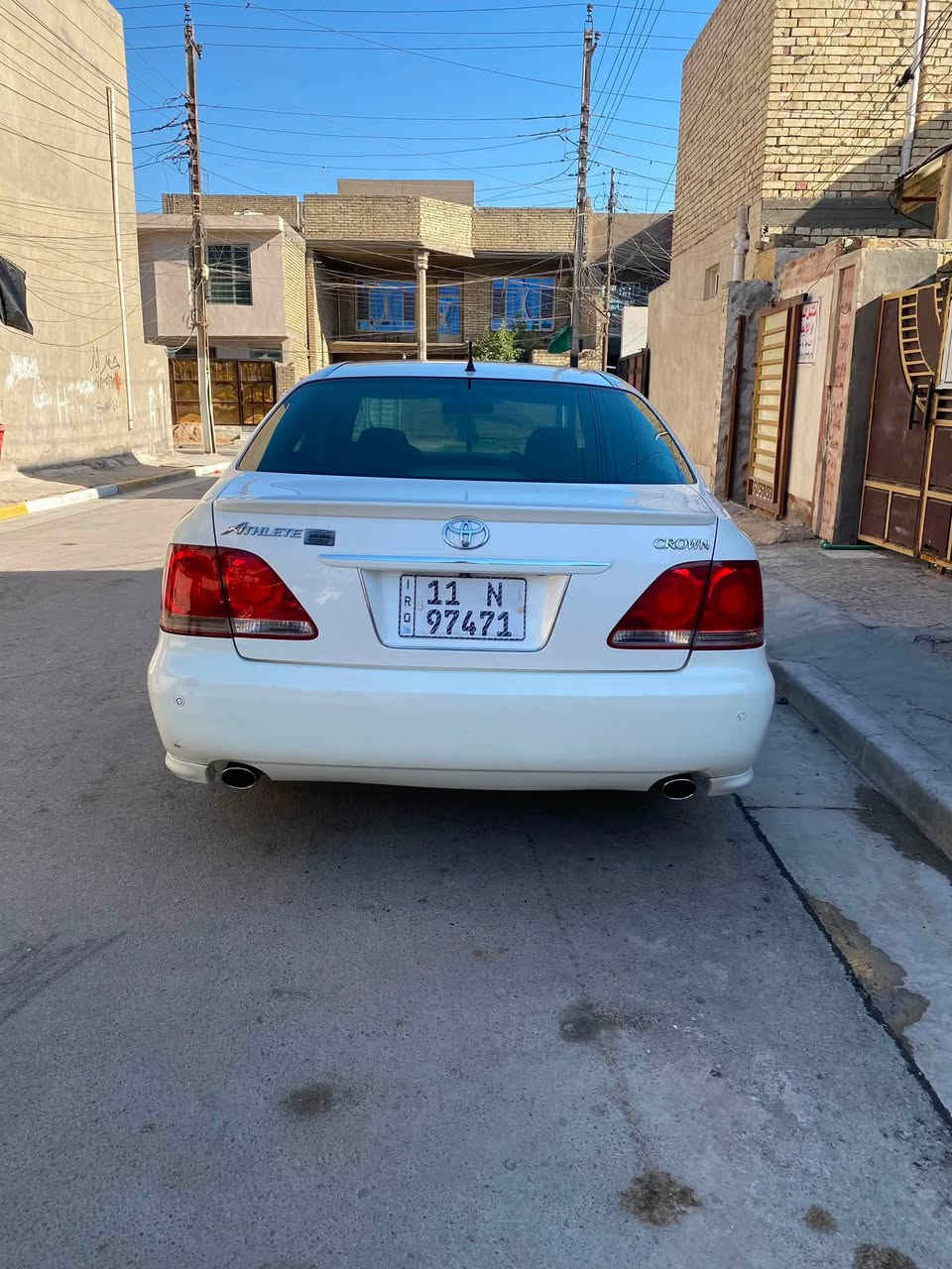 سلام عليكم
كراون شاهينه موديل 2005
رقم بغداد انكليزي 
بسمي مداور ثاني يوم 
سياره بيها جاملغ خلفي كلير بدون حادث فقط بليابان 
سونر موجود محمد غدير
بصمه رصاصي 
تحويرت نجف 
مشط يسره بلاد اشاير يسره 
حداديه جديده امامي خلفي 
تبريد خير من الله 
كهربائيات بحالت الوكاله
تخم تاير جديد 
للبيع وذا عندك مراوس مارسيدس دب
المكان بغداد الدوره ابدشير 
الرقم ***********
