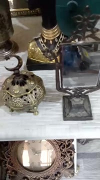 مرايه نحاس • قديمه • ارتفاع ١٨