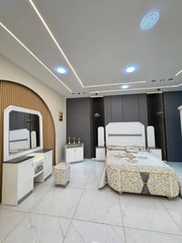 غرفة نوم خشب • غرفة نوم موديل جديد • غرفة نوم 9 قطع • كنتور خشب • غرفة...