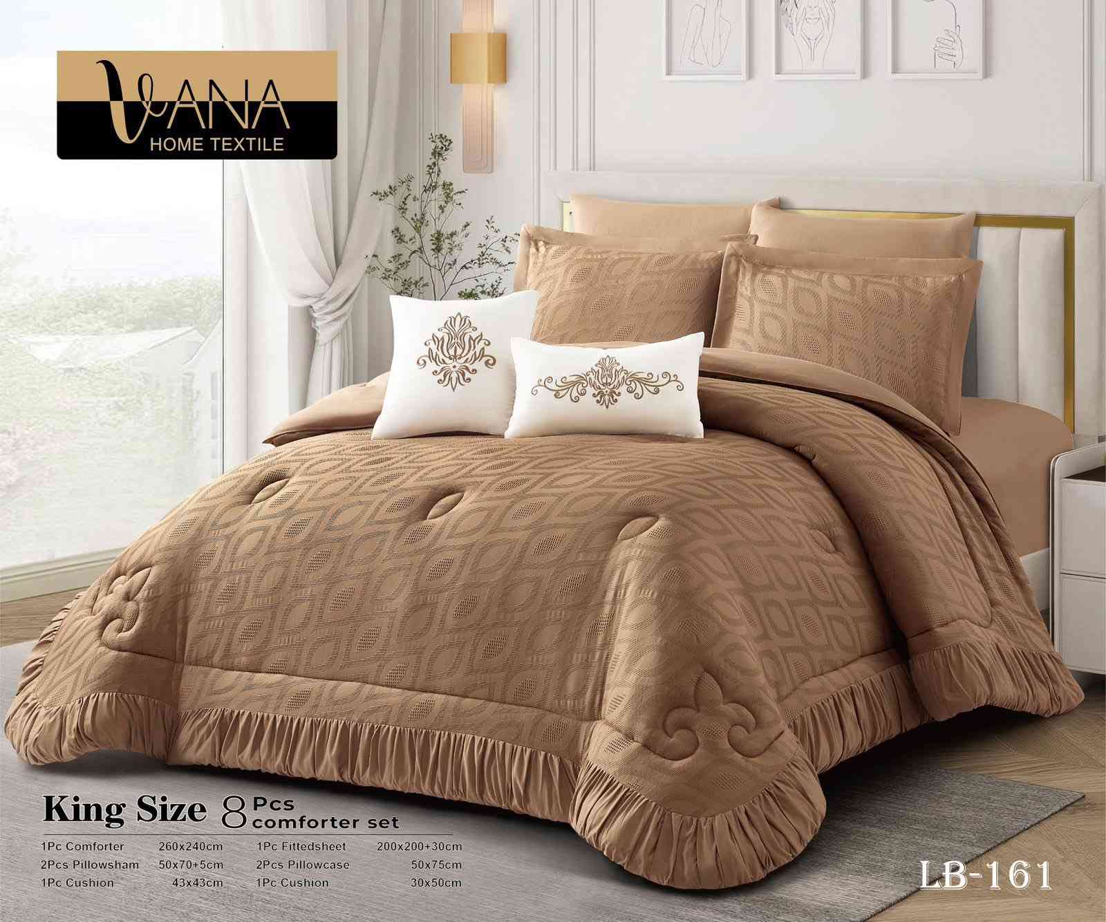 آللهم صل على محمد وآل محمد 

ماركة ڤانا العالمية 

لحاف نفرين جاكار  قطني
 نقشه بوهيمي 8 قطع 
كنك سايز 
قياس كبير  260*240 
شرشف كبير 200*200+30
لحاف نفرين جاكار    ثقيل مع شرشف لاستيك مع 4 مخاد مع وجه كوشه مستطل مع وجه كوشه مربع

للحجز و الأستفسار مراسلة الصفحة أو واتساب على الرقم 

***********

العنوان / الديوانية _ قضاء عفك_ شارع المحيط مقابل مجمع محمد الصباغ داخل الفرع 

يتوفر خدمة توصيل لجميع المحافظات
