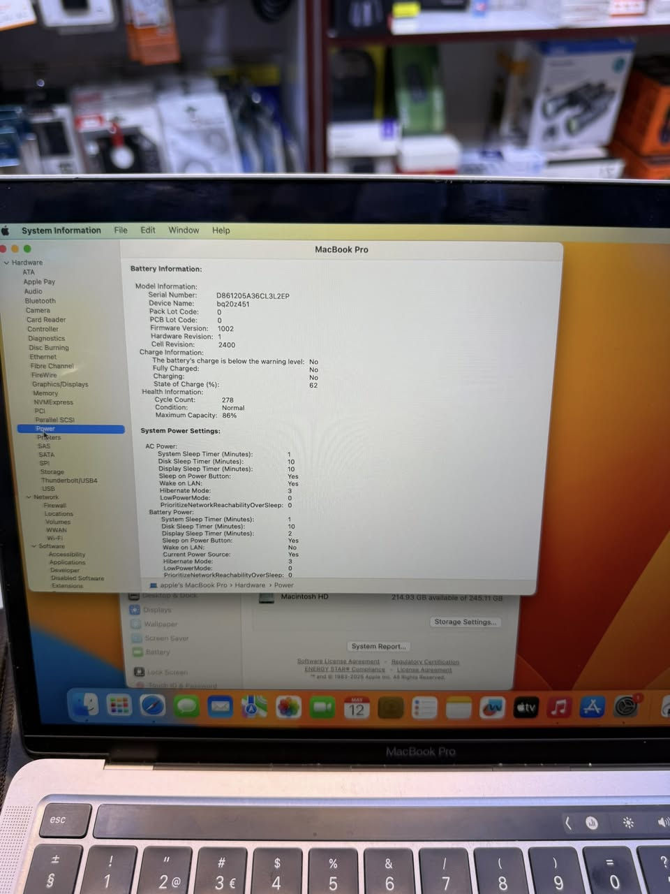 MacBook Pro M1 RAM 8GB SSD 256 LED 13.3 2K
Cycle 278 
بسعر 650.000 
متوفرة لدى مكتب نصر للالكترونيات بغداد شارع الصناعة مجمع النعمان 
***********
