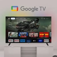 تلفزيون ابو النت وريموت مساعد صوتي نوعه Google Tv سعره 100 الف32بوصه ا...