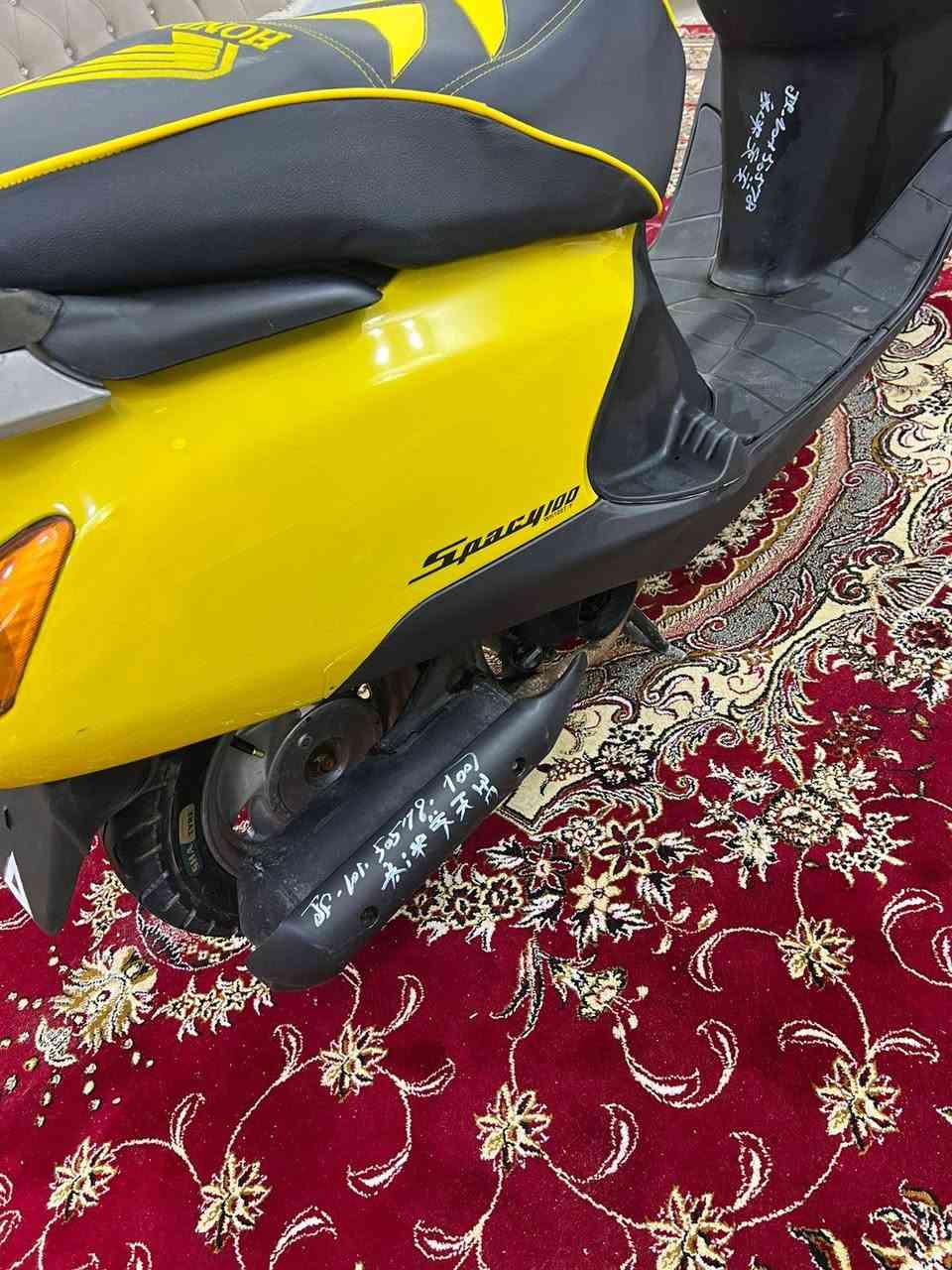 سلام عليكم دراجه سبيسي ياباني كفرات اصلي ابو ختم كهربائيات كله شغاله سلف هندر كله شغال مبدل ولفات فقط بدون تجفيت الاستفسار على رقم هاتف فقط *********** مكان كوت خاجيه
