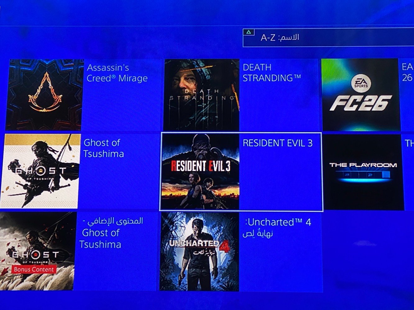 سلام عليكم
بلي 4 سلم ذاكرته نص تيرة بلي نضامه ١٣،٢ 

وياه يدة وحدة تجارية وياه كارتونة وكامل ملحقات 

وياه ٧ لعبات فيفا ٢٦ وبل صورة كبالك 

البلي مفتوح وحاقنيله العاب بداخله يعني من تفتح نت يرحن 

سعره 220 وبيه مجال للطيبي مكاني بغداد العبيدي بيع فقط