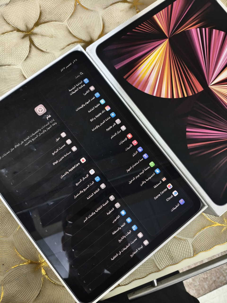 ايباد 11 برو 
معالج  M1  ذاكرة 128  كارتون ويا 
بي هاي الخطوط مماثرة ع لمس ابد 
سعر 400 
*********** واتساب موجود
