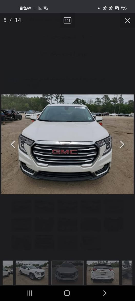 جي إم سي تيران موديل ٢٠٢٢
ماشية ٧٥ كم
بدون ضرر ايربكات كلها سليمة
فقط ضيغ قبغ الصندوق الخلفي
فول مواصفات
بانوراما
محرك ١٥٠٠ تيربو
كشنات كهربائية وخزن
كشنات جلد وهيترات بالكشن
سيارة جديدة بعدها
صور الحادث
السعر 190$
للتواصل ع واتساب او ع رقم 

***********
