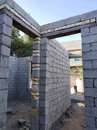 خلفه بناء بلوك طابوق شغل درجة أولى نشتغل كذالك تشميع بتلوات صب أراضيه ...