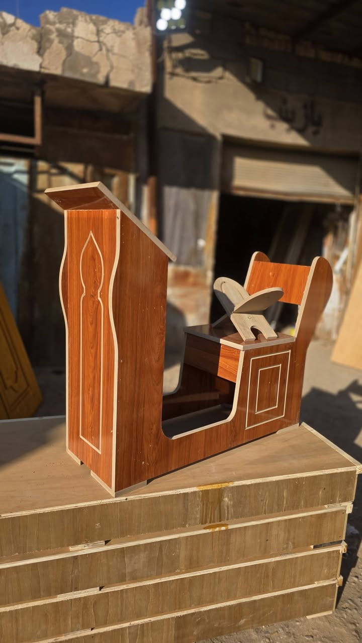 كرسي صلاة درجه أولى شوف بعينك شلون توب ال 18HDF 
كلها جسور وتكيه للظهر
 السعر ٢٥ الف ولأول مره
 عرض لفتره محدوده
الرفاعي شارع اربعين
هـ.***********
جمله ومفرد 
والطبله ٦٥٠٠
نجارة سعد الكناني
