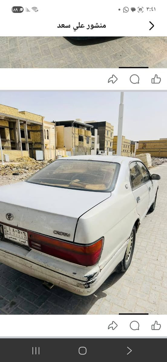 سلام عليكم بطه فصل مديل 93 مكفوله من الكص ونقل جثه  كير مكينه 2500 مكفولات تخم تايرات حداديه جديده لاايت زنون كهربيات شغاله تبريد بس كمبريسر واكف دواخلها نضيفه سياره راعيه متوفي المكان البصره 
***********
