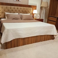 غرفه تركيه ماركه خشب زان  خشب ثقيل جدا مخزن بالسرير هايدروليك والظهر ب...