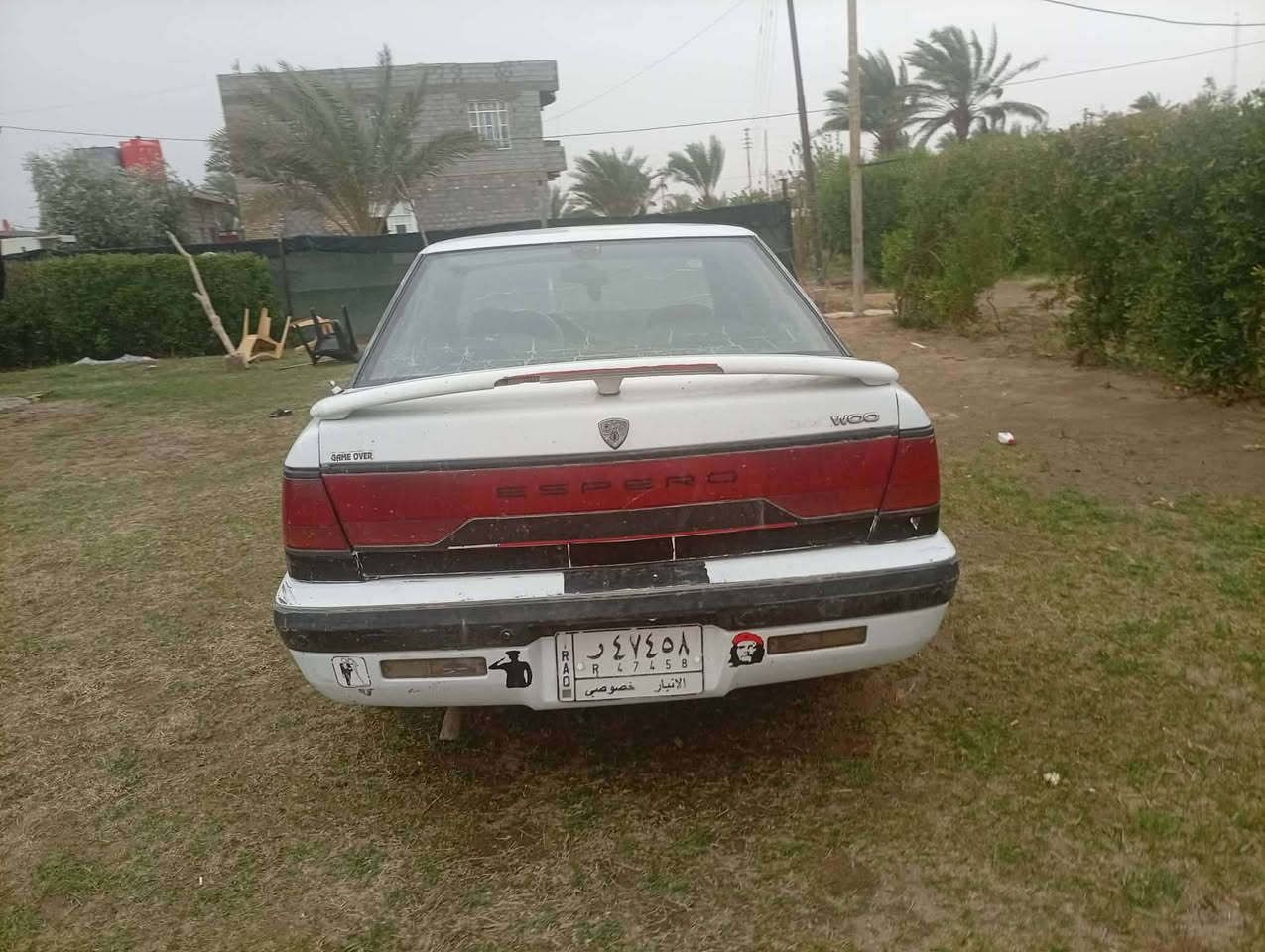 سياره اسبرو موديل 96رقمها نبار  شغاله بيه فقط الكلج مكان الرمادي الجزيرة مراوس او بيع 15وبيه مجال رقم الهاتف ***********
