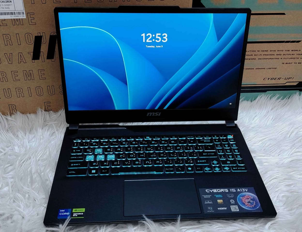 تحية طيبة للجميع 
متوفر لاب توب كيمنك للبيع 
MSI CYBORG 15 A13V GEN 13 DDR5 

السعر   مليون ١٥٠ الف

CPU I7 13620H 10 CORE 16 THERADS 
RAM 8X2 16GB DDR5 5200HZ 
M. 2 NVME 1TB GEN 4 
GPU RTX 4050 6GB LAPTOP GPU 
GPU 2 INTEL UHD GRAPHICS 
MONITOR 15.6 INCH IPS 144HZ 
KEYBOARD LED ARABC BLUE

مكاني موصل توصيل موجود 
للتواصل *********** واتسب موصل, نينوى
