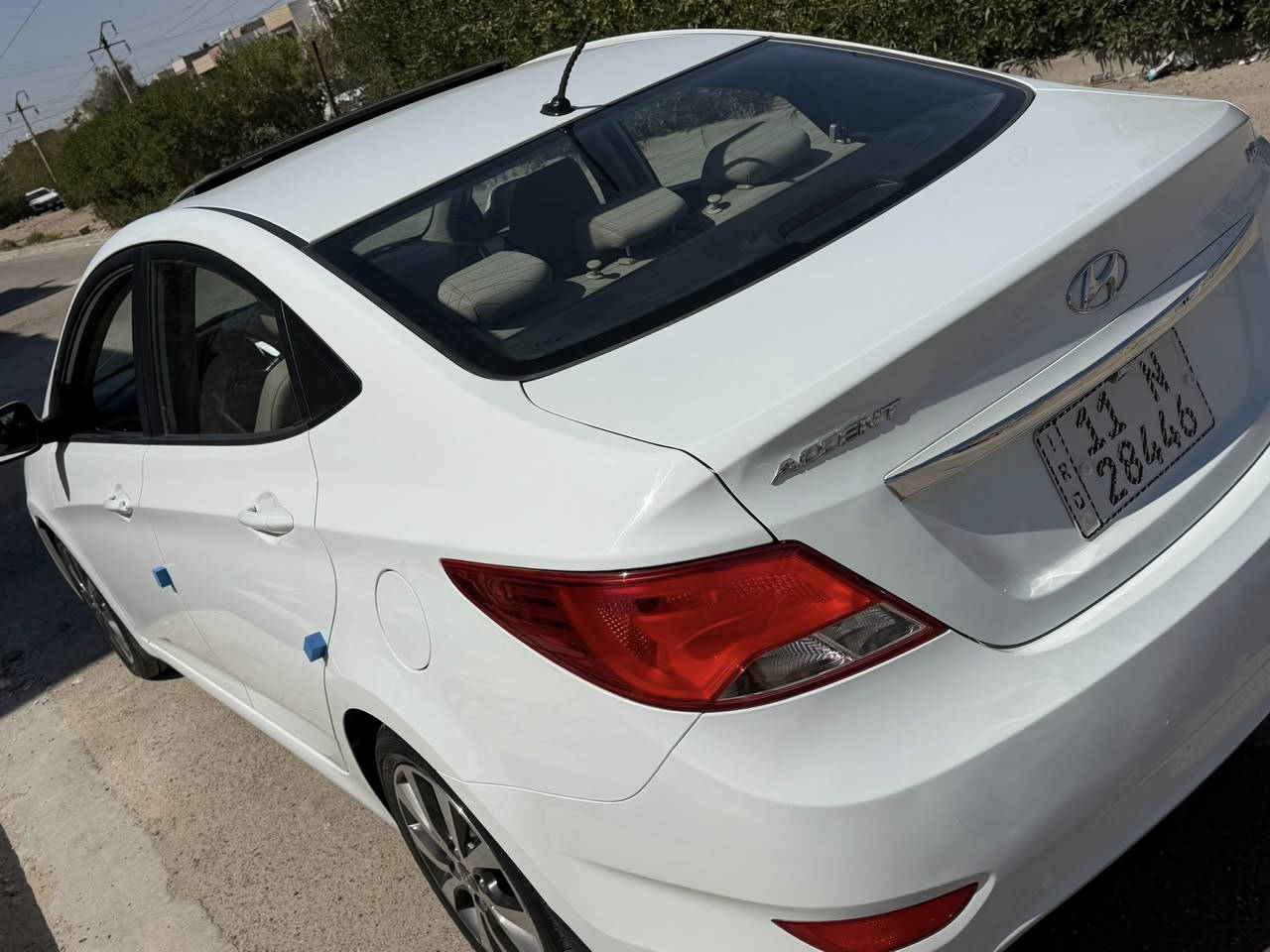 السلام وعليكم عندي اكسنت 2016 مكفوله فول مكان السياره السيديه السعر 120 $ ***********
