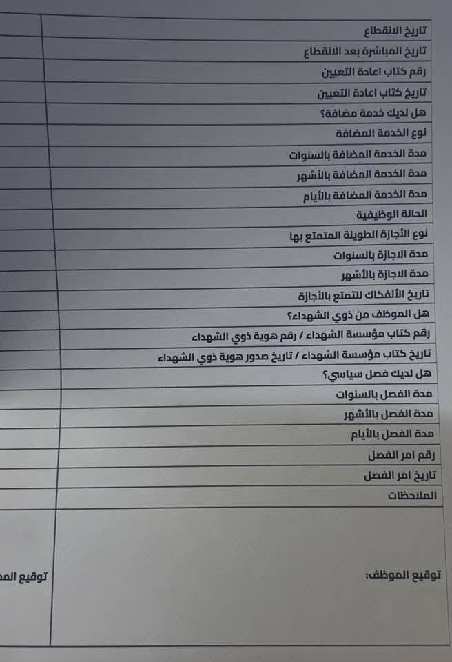 اعلان
تم فتح استمارة #تحديث_البيانات لمنتسبي تربية نينوى 

#المستمسكات_المطلوبة
- الرقم الوظيفي والباسوورد 
- البطاقة الوطنية الموحدة أو هوية الأحوال المدنية.
- بطاقة السكن.
- وثيقة او تأييد التخرج
- العنوان الوظيفي
- تاريخ التعيين وتاريخ المباشرة 

لتحديث البيانات الدخول الى الرابط التالي

https://tninava.icc.edu.egov.iq/User/UserLogin

#البطاقة_التموينيه
#مكتب_محمد_ناظم
#رقم_الهاتف_***********
#ناحية_النمرود_قرية_تل_عاكوب
