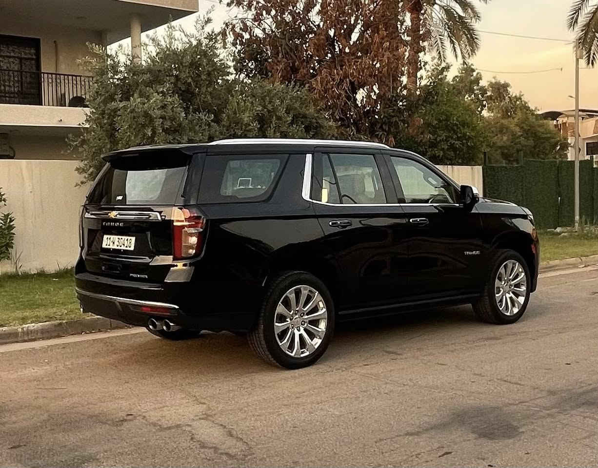 تاهو بريمير ٢٠٢٣ ماشيه ٣٩ الف كيلو باسمنا تحويل خليجي وكاله بيها صبغ ربع الدعاميه وتكحيل بالجاملغ كارت بسيط جدا ميتجاوز ١٥ سم  وبيها تكحيل بسيط بالباب الخلف السائق وموضح بالسونار المرفق مع الصور صدر امامي خلفي جيد جدا محرك مكفول كير مكفول مسويلها ادامه كامله حتى هايدروليك كير وفلتر جديد هزه وسنويه جديده 
مواصفات البريمر معروفه فول ١/١ سياره جديده واستعمال شخصي مكان السياره بغداد اليرموك السعر ٥ دفاتر ٥٠ الف دولار وبيها مجال بسيط للاستفسار الاتصال على ***********
