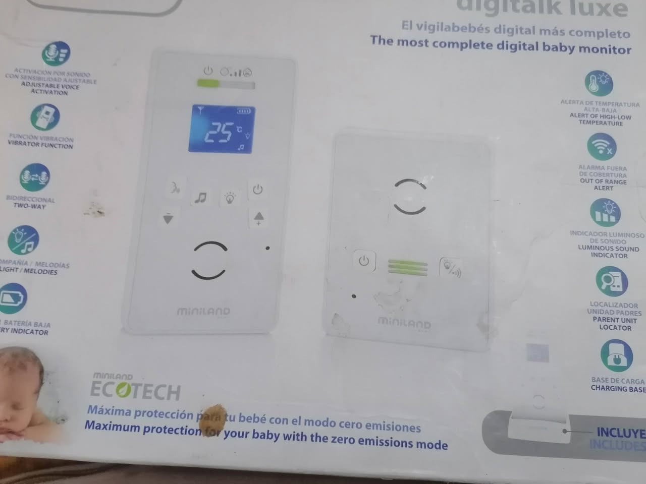 جهاز لمعرفه الطفل اذا كان نائم او مستيقظ هذا الجهاز عباره عن جهازين واحد يكون في غرفه الطفل وواحد يكون عند الام فعندما يبكي الطفل تسمعها من الجهاز الذي يكون بيدها يكون شحن وعلى البطاريات


**إذا كنت صاحب هذا الإعلان وتريد حذفه لأي سبب، رجاءا أرسل رسالة إلى الدعم الفني**