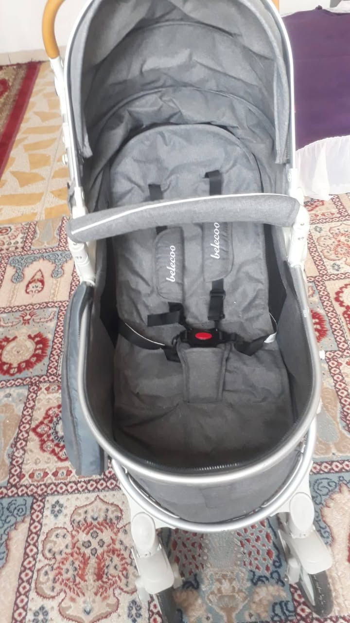 عربانه ماركه belecoo للبيع 130وبيه مجال عربانه جديده ونظيفه استخدام قليل العربانه ترهم سرير وترهم عربانه وبيه دبل 
وتاير لين مو قوي وبيه بريك خلفي وتثبيت تايرات ***********او خاص
