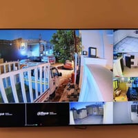 تم بعون الله تنصيب كاميرات مراقبة عدد 6 من نوع ip)  Dahua )  في منطقة ...