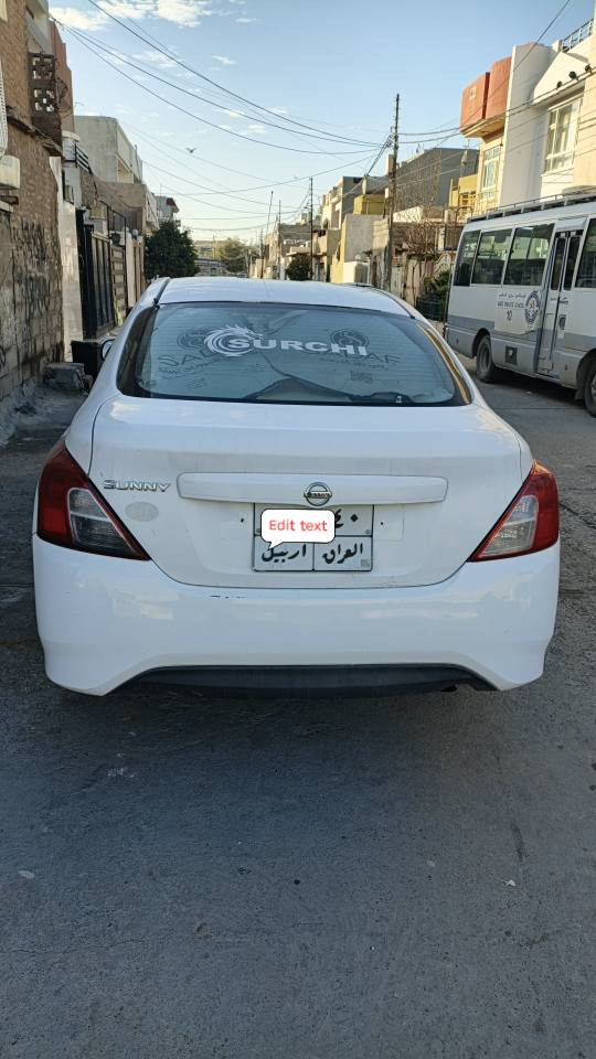 نیسان لاکشمیبای ٢٠١٤
عام بۆیاغ پێش و پشت کەپس 
دەبڵ گێچ یەدە نیکل 
سەنەوی بەسەر چووە 
٣١٥ هەزار غەرامەی لەسەرە 
تحویل + بڕانەوە + غەرامە بەشەرت 
گێڕ و مەکینە بەشەرت
٧٨ وەرەقە و مامەڵە 
*********** أربيل, العراق
