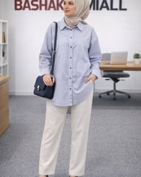 باشاك يعني الأناقة و التميز 😘 تونك كتان زبدة ايطالي 💞 قياسات 38 40 42 ...