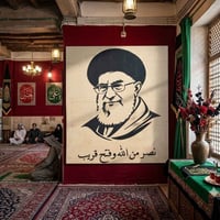 لوحة السيد خامنئي • ديكور جداري • قص ليزر