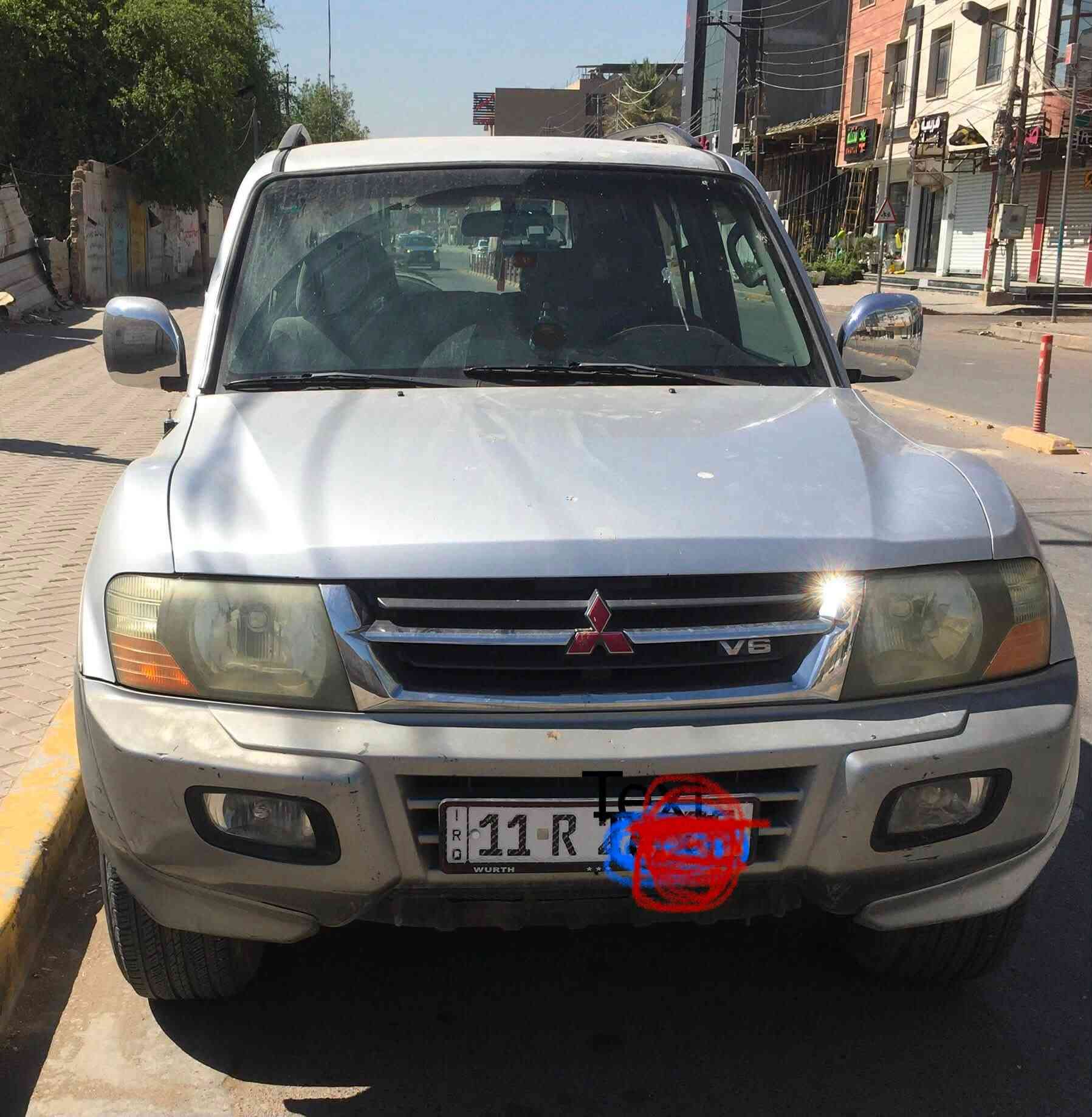 السلام عليكم
ميتسوبيشي باجيرو 
موديل 2001 
المحرك 3500
العداد 144000
ناقل الحركة عادي Manual 
اللون. رصاصي 
السعر 7000 $
واتس اب ***********
