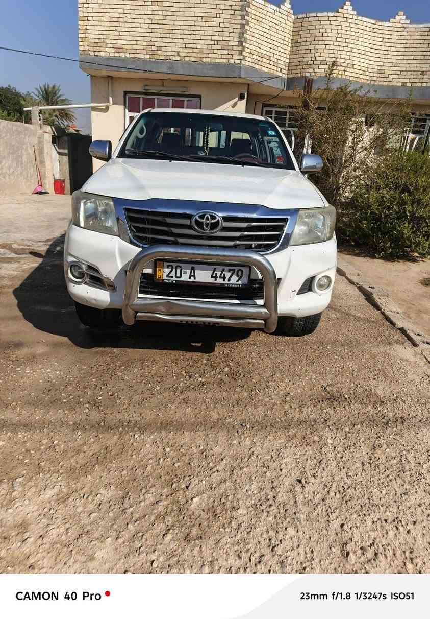 السلام عليكم بيكم هايلوكس 14فورويل مكفولة كفالة عامه رقم ديالى نگليزي بسمي مكاني بغداد سونار موجود بنشر قيرمتواجد على أفيس ***********
