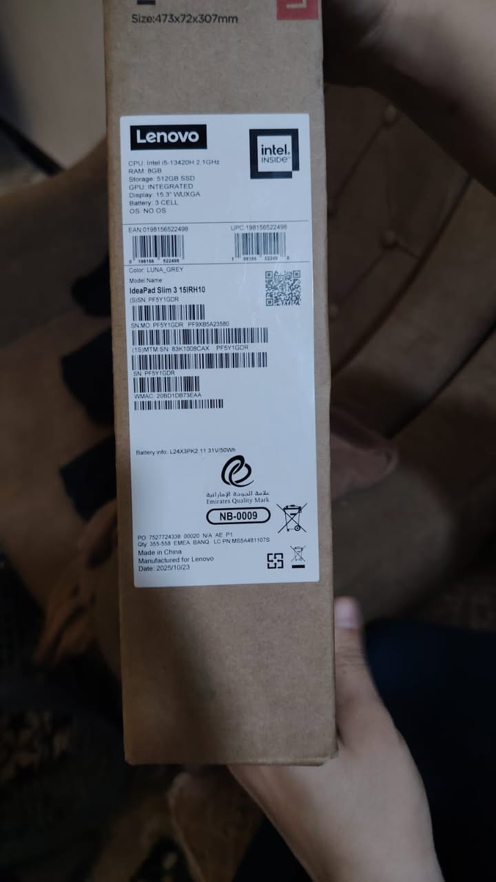 لابتوب lenovoالمواصفات موجودة بالصور اللابتوب جديد ما معرب بس مفتوح من الكارتونة
السعر ٧٠٠ الف
مكاني الزعفرانية


**إذا كنت صاحب هذا الإعلان وتريد حذفه لأي سبب، رجاءا أرسل رسالة إلى الدعم الفني**