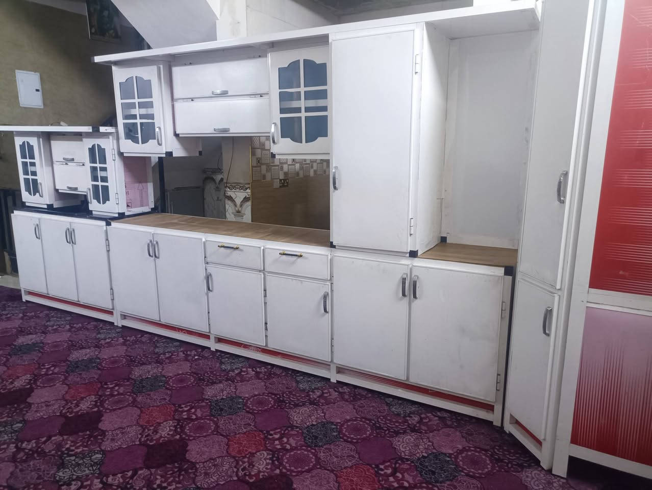 كاونتر تزكام ٥قطع كلش نظيف
الكاونتر ٣,أمتار مع ملحق ٣امتار
السنك متر و٣٠ مع ملحق متر و٣٠
زاويا عموديا ٨٠ ب٨٠
مكاني بغداد منطقه الرشاد 
الشراي يتصل
***********
