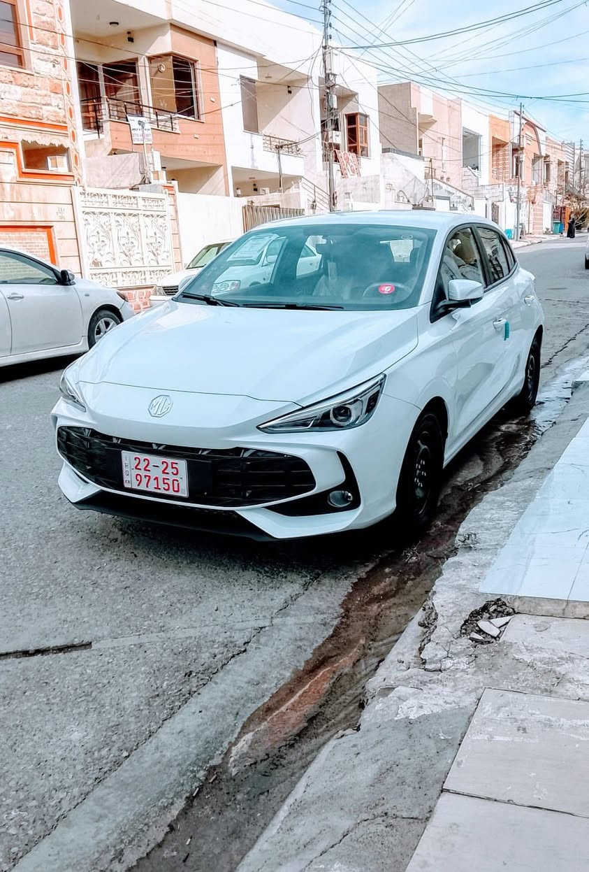 سلام وعليكم  للبيع MG3 موصفات استندر ضمان 6سنوات موديل 2026 ماشيه 3000 رقم كاتي اربيل باقي للرقم شهرين مكاني اربيل رقم *********** شراي يخابر  واني خادم
