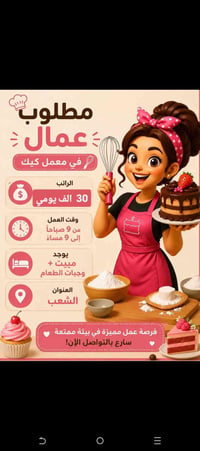 مطلوب عمال • الشعب