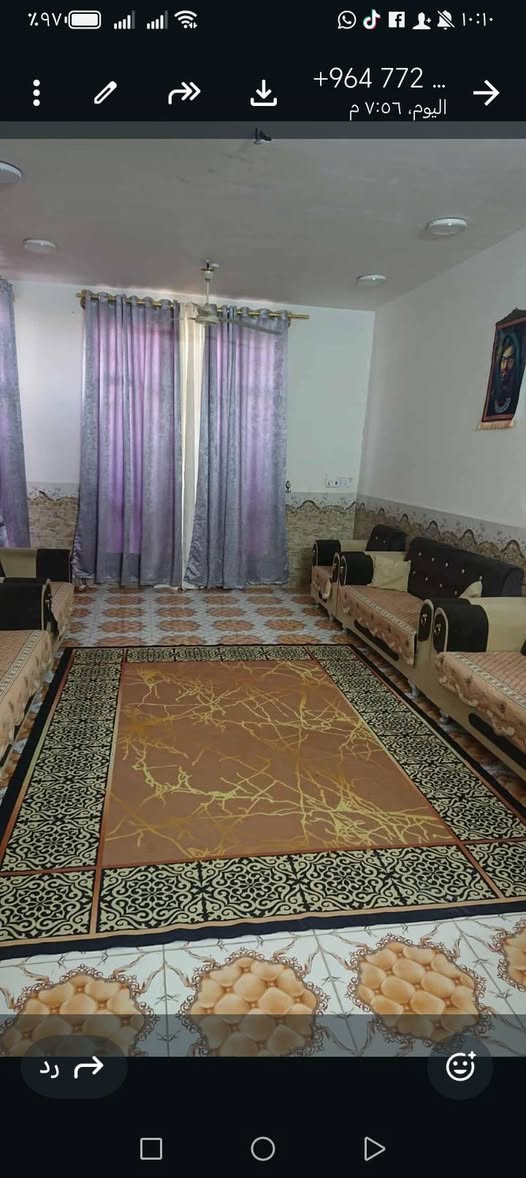 بيت للبيع 
الكوت الجديده  نهايه شارع المطحنه 
مساحه 200م ركن شارع 11م 
مكون غرفتين نوم وصاله واستقبال وصحيات داخليه وخارجيه مناور ثنين 
بناء حديث
ملاحظه بيع أو مراوس  العزه رين قوس  حي الجهاد الكريمه
البيت الكوت الجديده
الاستفسار الاتصال
***********
